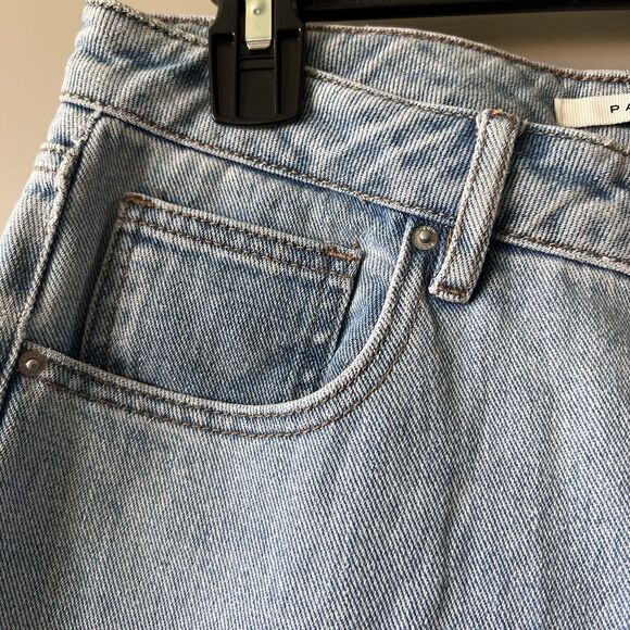 Pacsun Mom Jeans Women Sz 29 Blue Denim High Rise Cotton Zip Fly Cowgirl Western - Picture 4 of 14